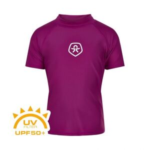 Dívčí plavkové tričko COLOR KIDS-T-shirt solid, festival fuchsia obraz