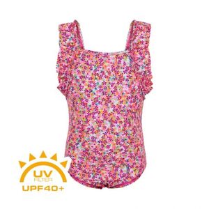 Dívčí plavky COLOR KIDS-Swimsuit w. frills-sugar pink obraz