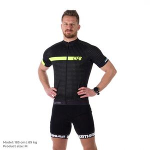Pánský cyklistický dres s krátkým rukávem NORTHFINDER-GERARDO Black 273 obraz