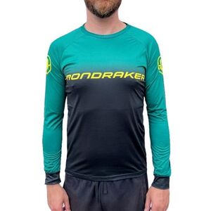 Pánský cyklistický dres s dlouhým rukávem MONDRAKER-Enduro/Trail Jersey long, british racing green/black/yellow obraz