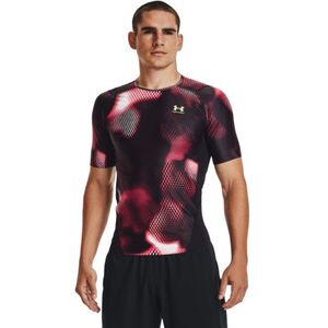 Pánské kompresní tričko s krátkým rukávem UNDER ARMOUR-UA IsoChill Prtd Comp SS-BLK-1374077-001 obraz