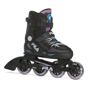Juniorské kolečkové brusle FILA SKATES-X-ONE G BLACK/PINK/LIGHTBLUE obraz