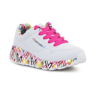 Dívčí rekreační obuv SKECHERS-Uno Lite Lovely Luv K white/pink obraz