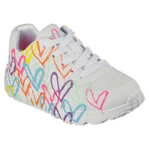 Dívčí rekreační obuv SKECHERS-Uno Lite Spread The Love K white obraz