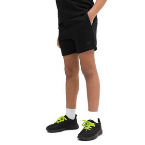 Chlapecké teplákové kraťasy 4F JUNIOR-SHORTS CAS M048-20S-DEEP BLACK obraz