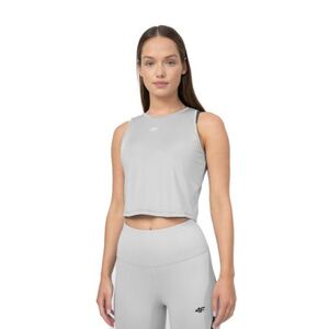 Dámské tréninkové tílko 4F-TSHIRT FNK F148-27S-COLD LIGHT GREY obraz