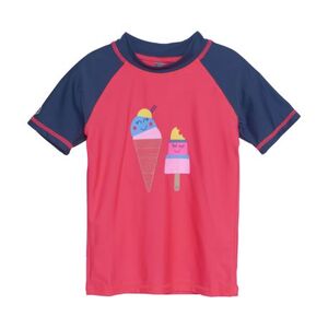 Dívčí plavkové tričko COLOR KIDS-T-shirt W. Print, diva pink obraz