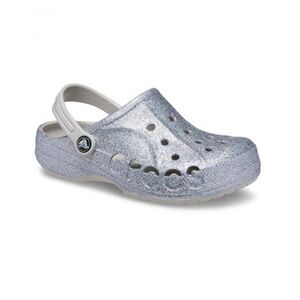 Dívčí kroksy (rekreační obuv) CROCS-Baya Glitter Clog T silver obraz