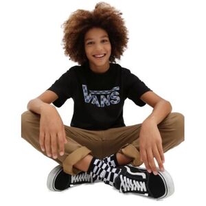 Chlapecké tričko s krátkým rukávem VANS-BY CLASSIC LOGO FILL BOYS-BLACK-TRUE BLUE obraz
