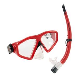 Potápěčský/snorklovací set AQUALUNG-SATURN COMBO TRANSPARENT RED obraz