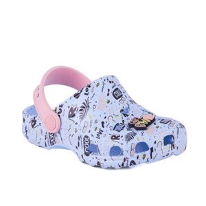 Dívčí kroksy (rekreační obuv) COQUI-Little Frog + Amulet candy blue/baby pink obraz