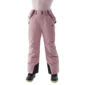 Dívčí lyžařské kalhoty 4F JUNIOR-TROUSERS FNK-JAW23TFTRF353-53S-DARK PINK obraz