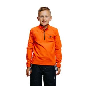 Chlapecká lyžařská fleecová mikina 4F JUNIOR-FLEECE UNDERWEAR-JAW23UFLEM019-70S-ORANGE obraz