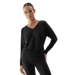 Dámské tréninkové tričko s dlouhým rukávem 4F-LONGSLEEVE FNK-AW23TFLOF153-22S-ANTHRACITE obraz