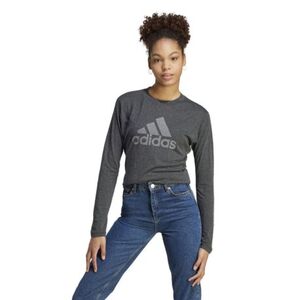 Dámské tričko s dlouhým rukávem ADIDAS-W WINRS 3.0 LS-IM2433-black melange/grey three obraz