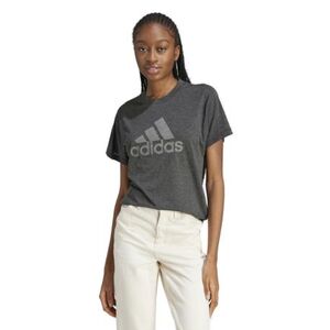 Dámské tričko s krátkým rukávem ADIDAS-W WINRS 3.0 TEE-IM2423-black melange/grey three, obraz