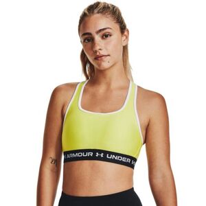 Dámská sportovní tréninková podprsenka UNDER ARMOUR-UA Crossback Mid Bra-YLW obraz