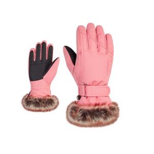 Dívčí lyžařské rukavice ZIENER-LIM-801938-354-pink vanilla stru obraz