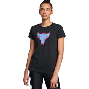 Dámské tričko s krátkým rukávem UNDER ARMOUR PROJECT ROCK-PROJECT ROCK W Underground Core T-BLK obraz