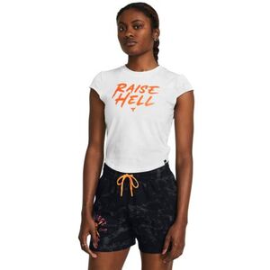 Dámské tričko s krátkým rukávem UNDER ARMOUR PROJECT ROCK-PROJECT ROCK Undrgrnd Cap Slv Tee-WHT obraz