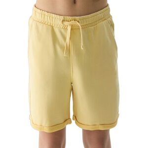 Chlapecké teplákové kraťasy 4F JUNIOR-SHORTS CAS-4FJWSS24TSHOM279-73S-LIGHT LEMON obraz