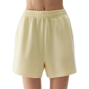 Dámské teplákové kraťasy 4F-SHORTS CAS-WSS24TSHOF324-73S-LIGHT LEMON obraz