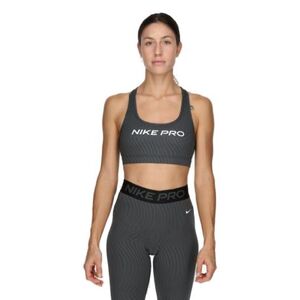 Dámská sportovní tréninková podprsenka NIKE PRO-W SWSH LGT SPT AOP BRA-FN4708-060-ANTHRACITE obraz