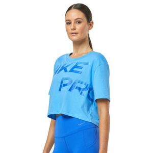 Dámské tréninkové tričko s krátkým rukávem NIKE PRO-W GRX SS-FQ4985-412-UNIVERSITY BLUE obraz