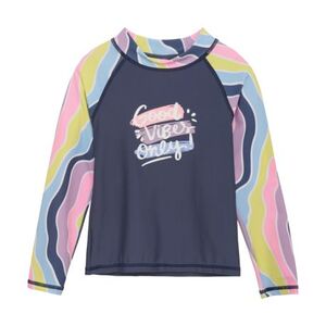 Dívčí plavkové tričko COLOR KIDS-T-shirt L/S W. Chest Print, lavender mist obraz