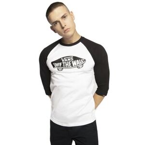 Pánské tričko s krátkým rukávem VANS-STYLE 76 RAGLAN-WHITE-BLACK obraz