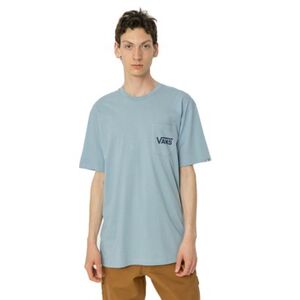 Pánské tričko s krátkým rukávem VANS-STYLE 76 BACK SS TEE-DUSTY BLUE-DRESS BLUES obraz