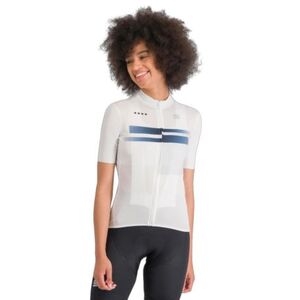 Dámský cyklistický dres s krátkým rukávem SPORTFUL-Gruppetto w jersey, white plein air obraz