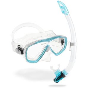 Potápěčský/snorklovací set CRESSI-ESTRELLA + GAMMA COMBO CLEAR/AQUAMARINE obraz
