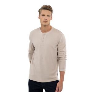 Pánské tričko s dlouhým rukávem VOLCANO-L-KROTI-101-CREAM obraz