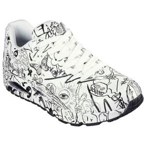 Pánská rekreační obuv SKECHERS-Uno Process Sketch M white/black obraz