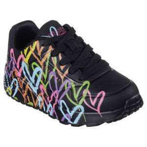 Dívčí rekreační obuv SKECHERS-Uno Lite X JGoldCrown Lace Up K black/multi obraz