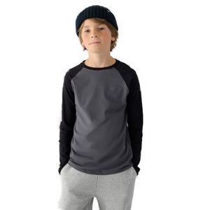 Chlapecké tričko s dlouhým rukávem 4F JUNIOR-LONGSLEEVE-JWAW24TLONM293-22S-ANTHRACITE obraz