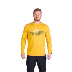 Pánské turistické tričko s dlouhým rukávem NORTHFINDER-STEWART-314goldenyellow obraz