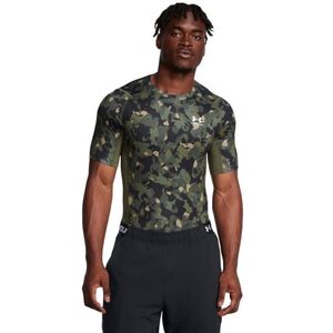 Pánské kompresní tričko s krátkým rukávem UNDER ARMOUR-UA HG Armour Prtd SS-GRN obraz