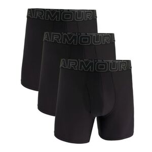 Pánské boxerky UNDER ARMOUR-3 PACK-UA PERFORMANCE TECH MESH -SOLID 6 inch-BLK obraz