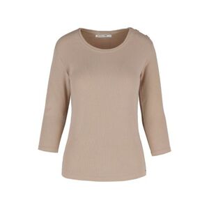 Dámské tričko s dlouhým rukávem VOLCANO-KATI-102-BEIGE obraz