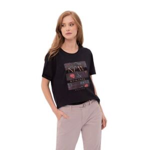 Dámské tričko s krátkým rukávem VOLCANO-ROMANCE-600-NAVY obraz