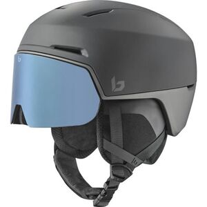 Lyžařská helma se štítem BOLLE-X-Fusion Pure-Mineral Black Matte - Brown Blue Cat 2 obraz