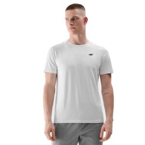 Pánské tréninkové tričko s krátkým rukávem 4F-TSHIRT FNK M1343-10S-WHITE obraz