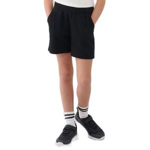 Dívčí teplákové kraťasy 4F JUNIOR-SHORTS CAS F470-20S-DEEP BLACK obraz