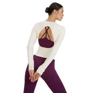 Dámské tréninkové tričko s dlouhým rukávem 4F-LONGSLEEVE FNK F403-11S-OFF WHITE obraz