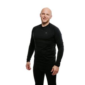 Pánské tričko s dlouhým rukávem AUTHORITY-WARMIE II M black plain obraz