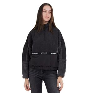 Dámská fleece mikina FUNDANGO-Calypso Hybrid Pullover-890-black obraz