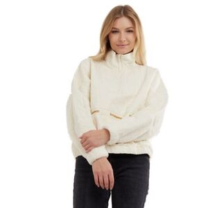 Dámská fleece mikina FUNDANGO-Calypso Hybrid Pullover-240-mustard obraz