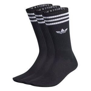 Ponožky ADIDAS ORIGINALS-3 PACK-SOLID CREW SOCK BLACK/WHITE obraz